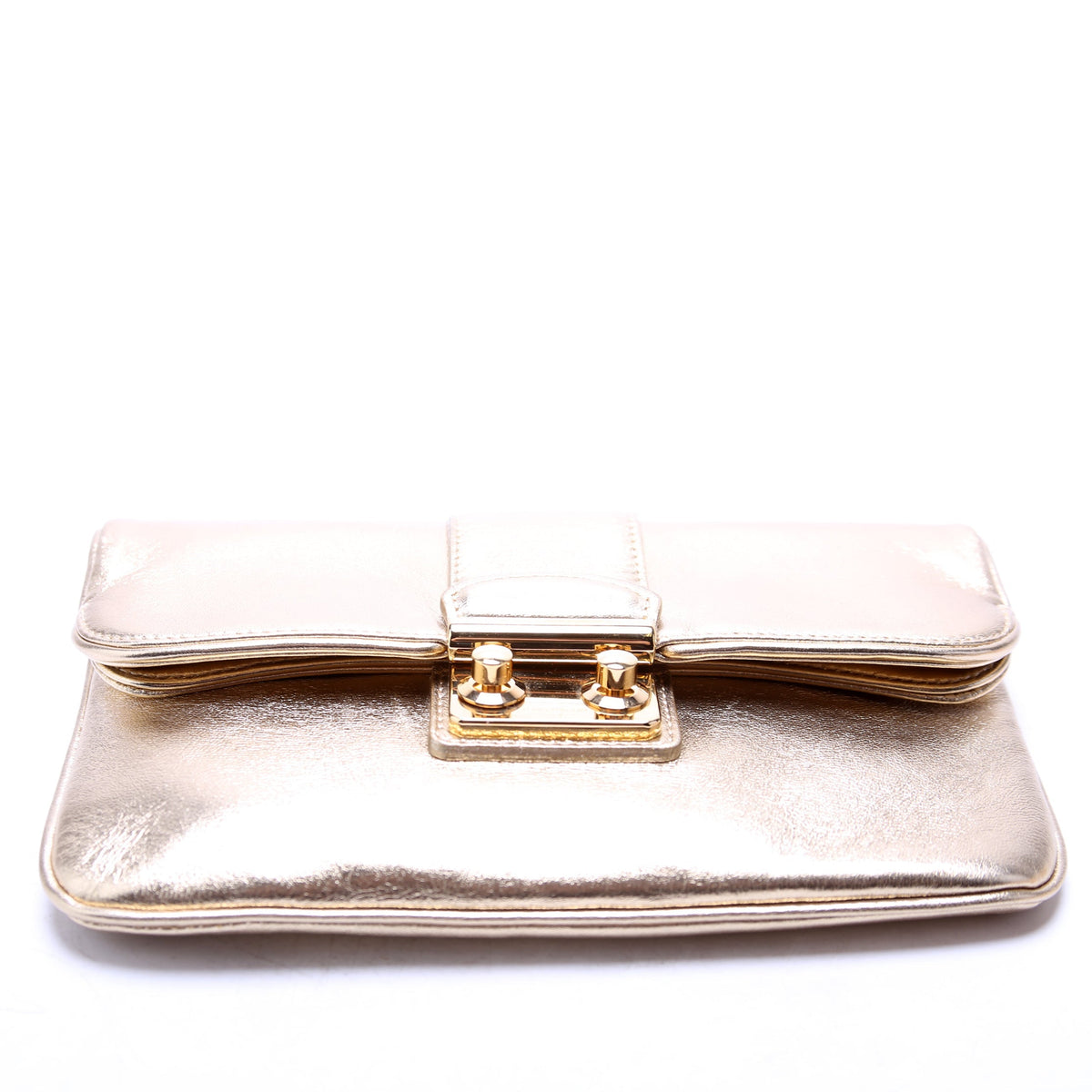 Sophia Coppola Slim Clutch MM Gold