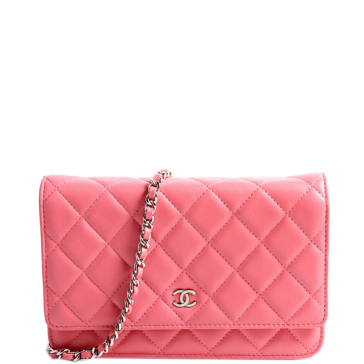 Chanel WOC Classic Quilted Lambskin Pink