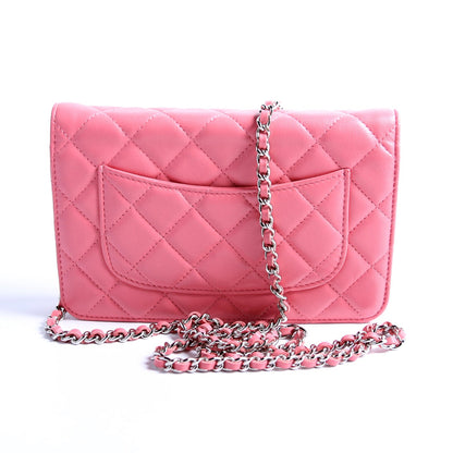 Chanel WOC Classic Quilted Lambskin Pink