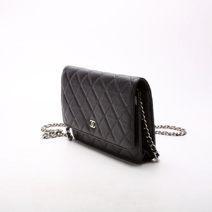 Chanel WOC Classic Quilted Caviar Navy