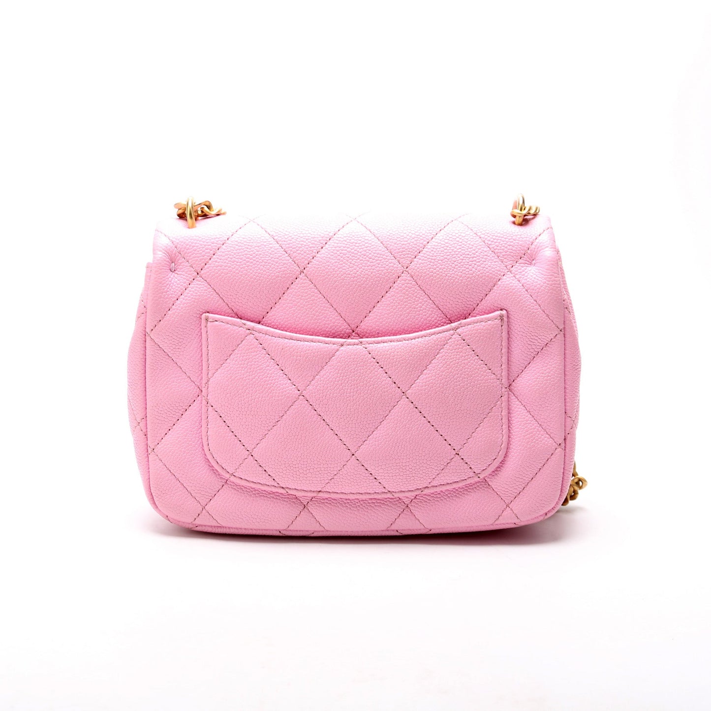 Chanel Classic Flap Mini Sweetheart Chain Caviar RFID Pink