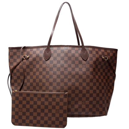 Neverfull with Wallet GM Damier Ebene