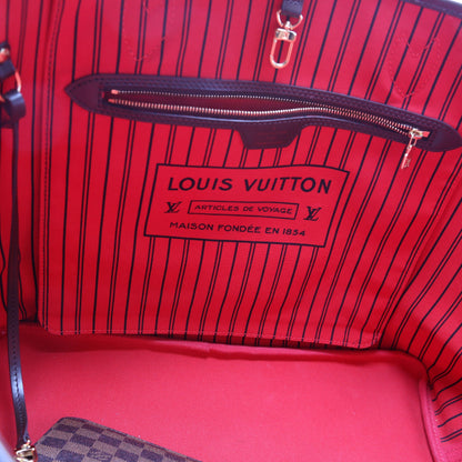 Neverfull with Wallet GM Damier Ebene