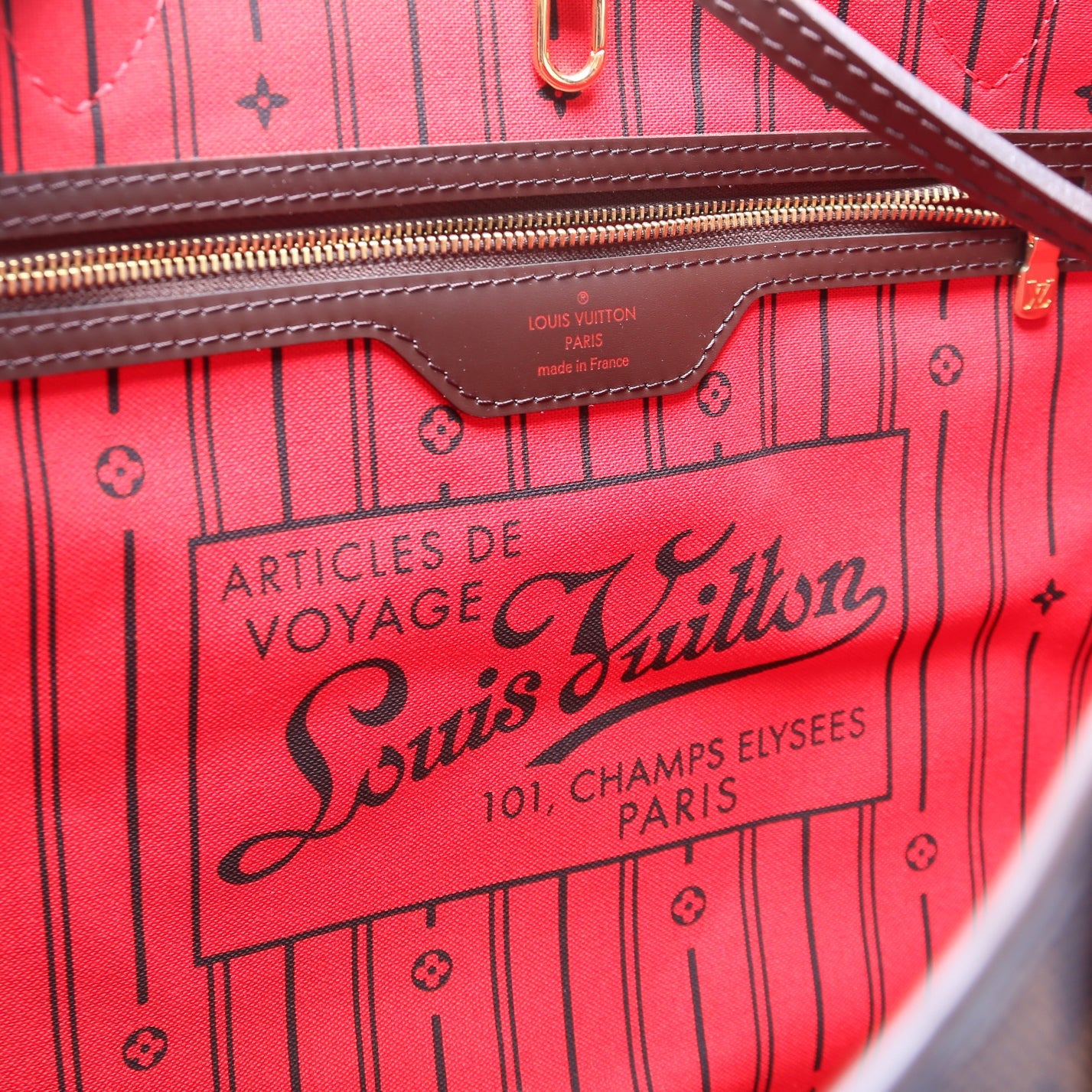 Neverfull with Wallet GM Damier Ebene