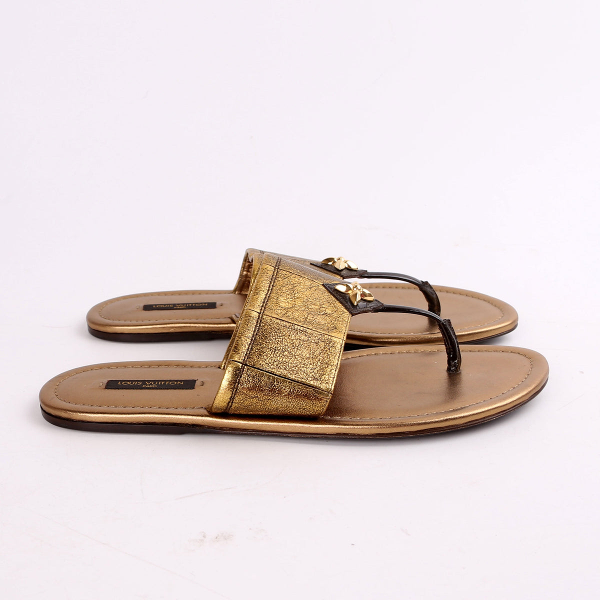 Leather Thong Flip Flops Size 38