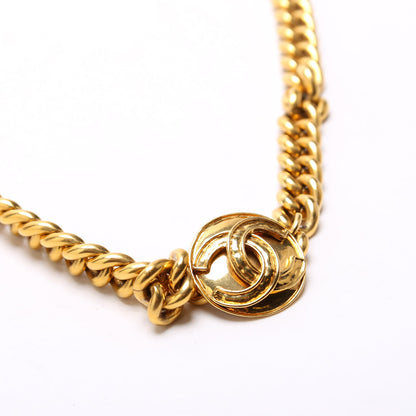Chanel CC Medallion Toggle Belt Size 85 Gold