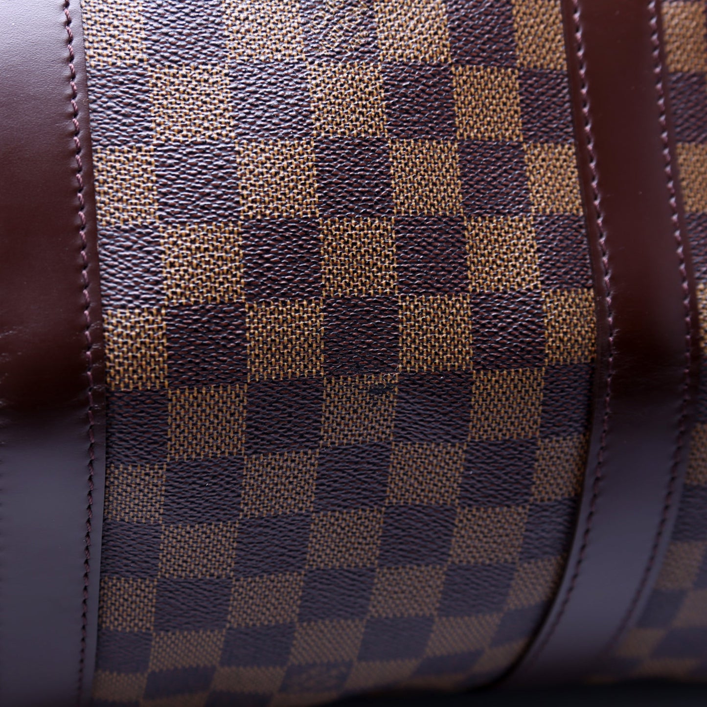 Keepall 55 Damier Ebene Bandouliere