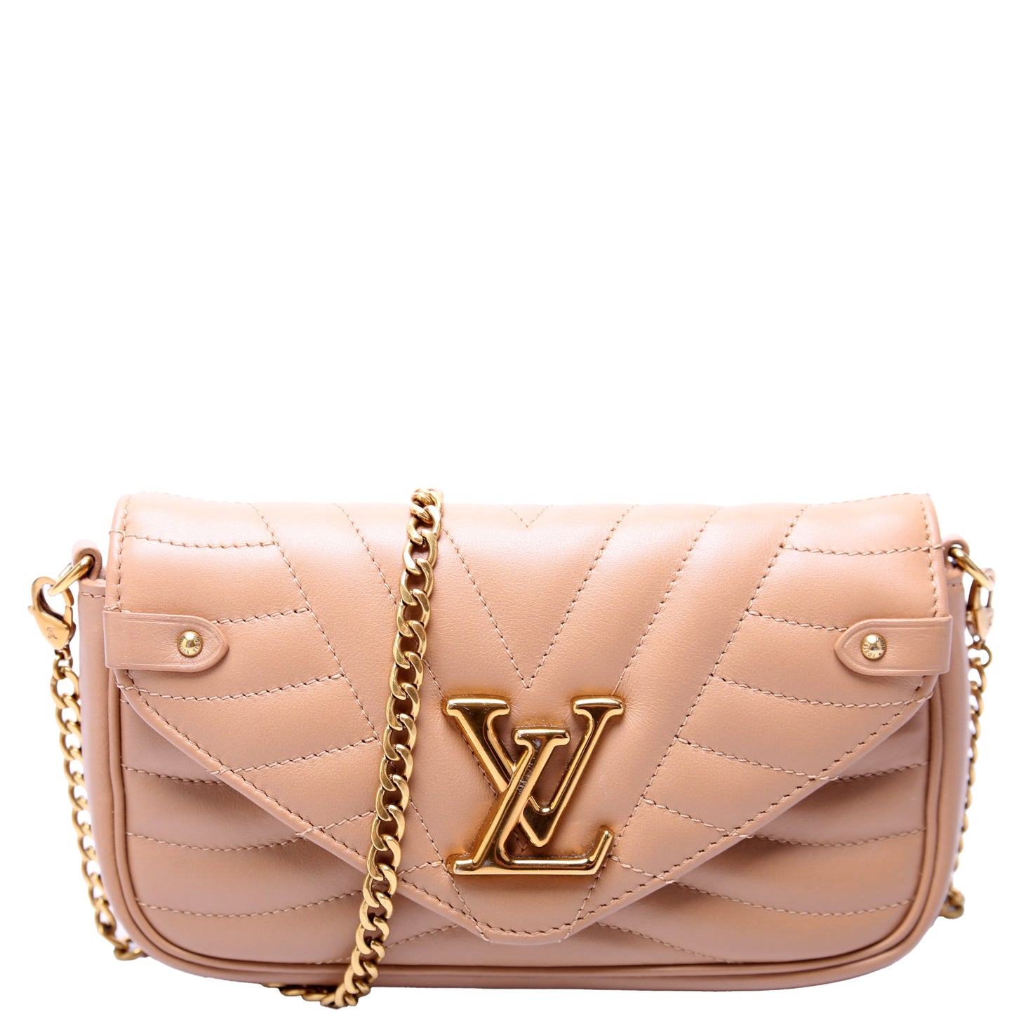New Wave Chain Pochette Tan
