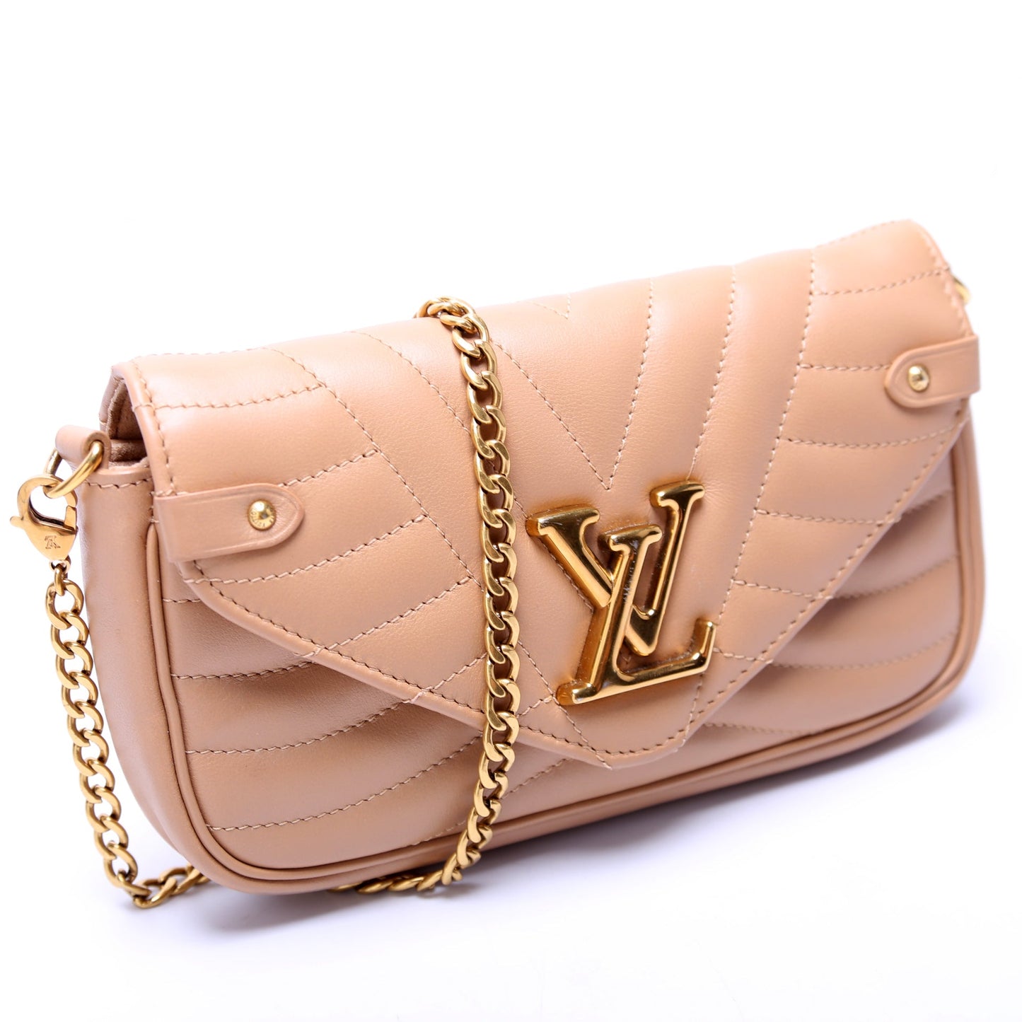 New Wave Chain Pochette Tan