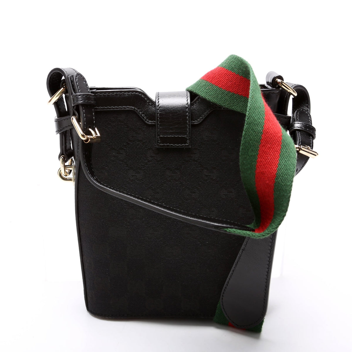 Gucci Canvas Mini Bucket Shoulder Bag