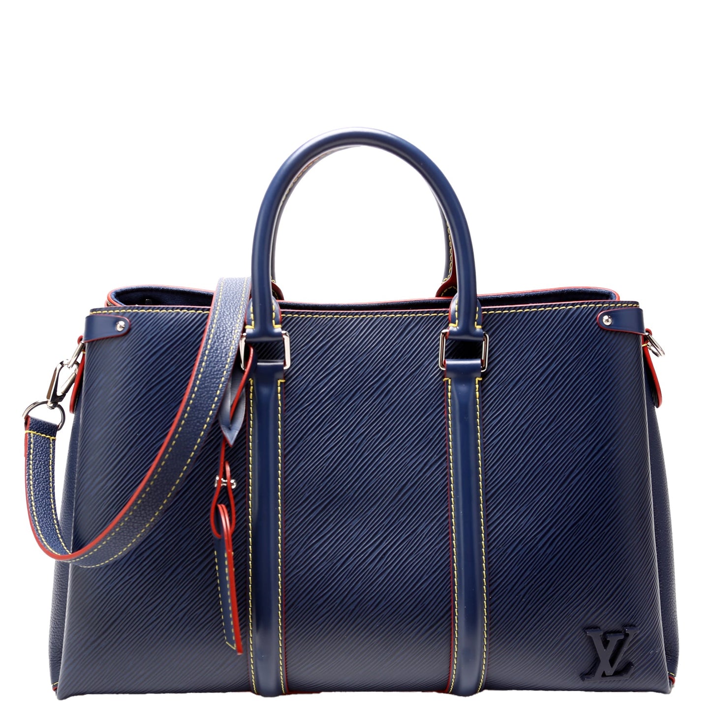 Louis-Vuitton Soufflot MM Epi Navy