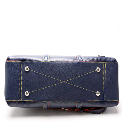 Louis-Vuitton Soufflot MM Epi Navy