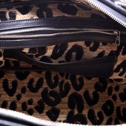 Frontier Leather Suitcase Black
