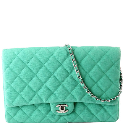Chanel Classic Flap Clutch W/Chain Caviar 17M