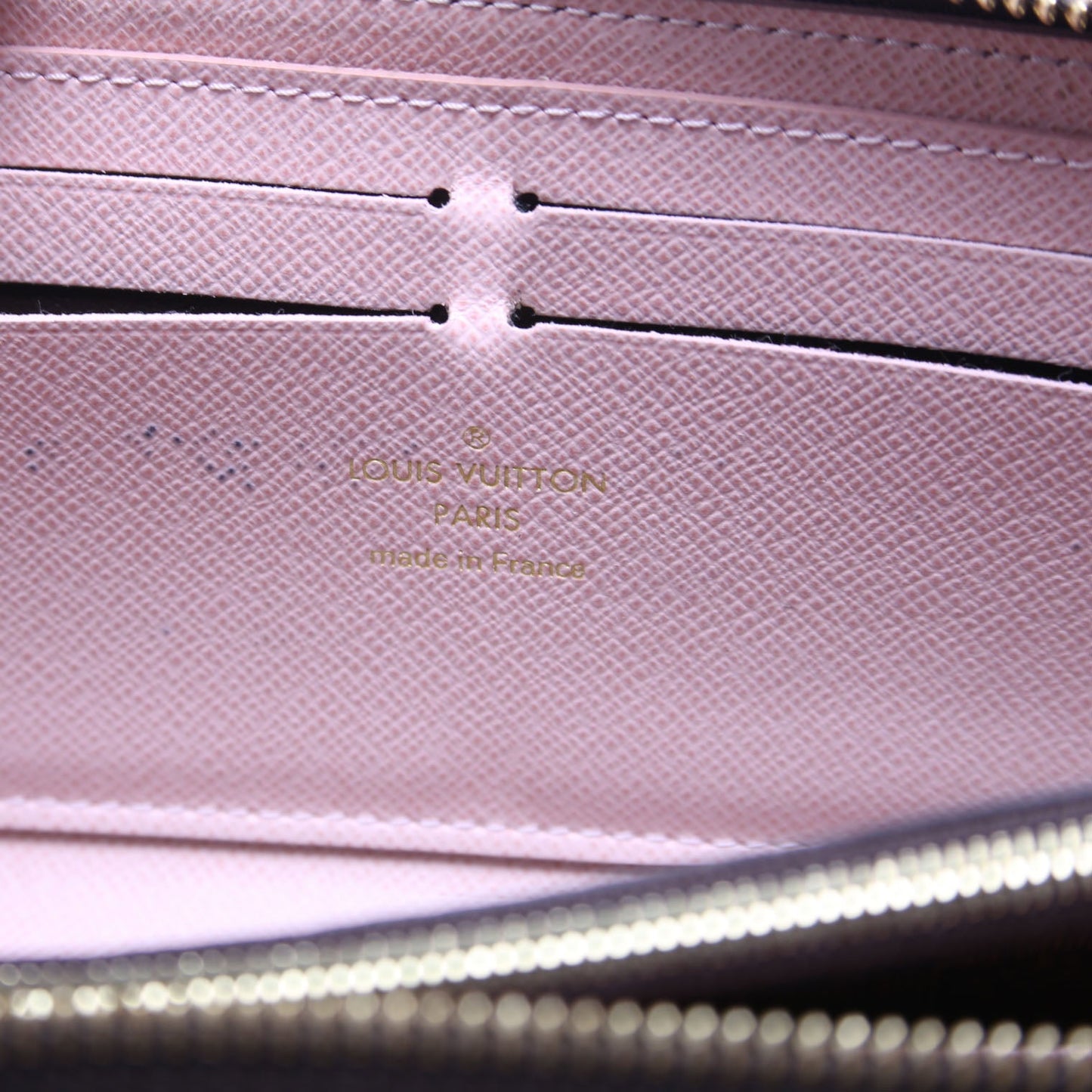 Clemence Wallet Damier Ebene Pink