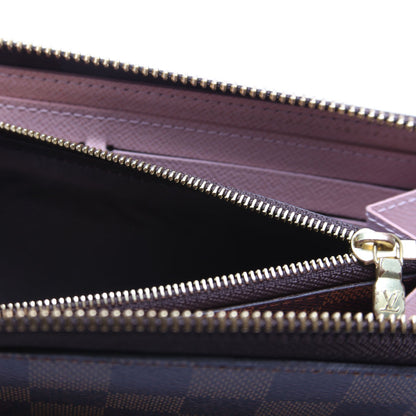 Clemence Wallet Damier Ebene Pink