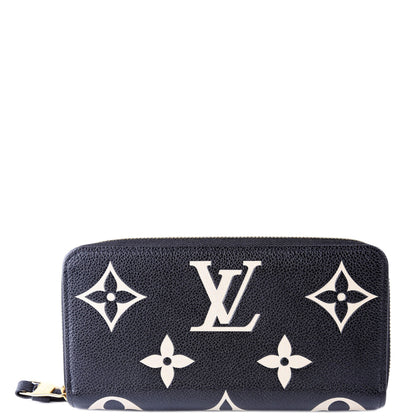 Zippy Wallet Bicolor Empreinte Black/Cream