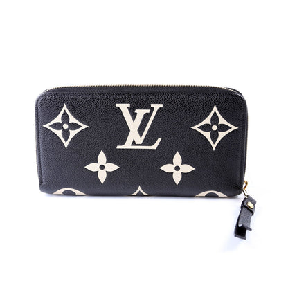 Zippy Wallet Bicolor Empreinte Black/Cream