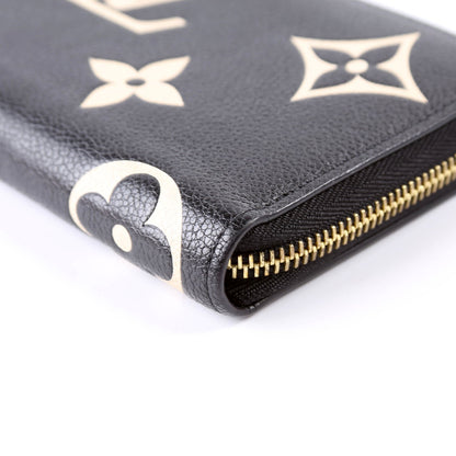 Zippy Wallet Bicolor Empreinte Black/Cream