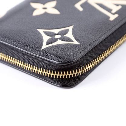 Zippy Wallet Bicolor Empreinte Black/Cream