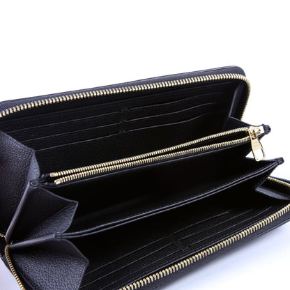Zippy Wallet Bicolor Empreinte Black/Cream