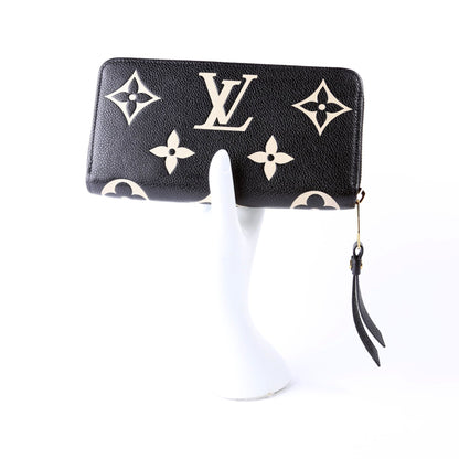 Zippy Wallet Bicolor Empreinte Black/Cream