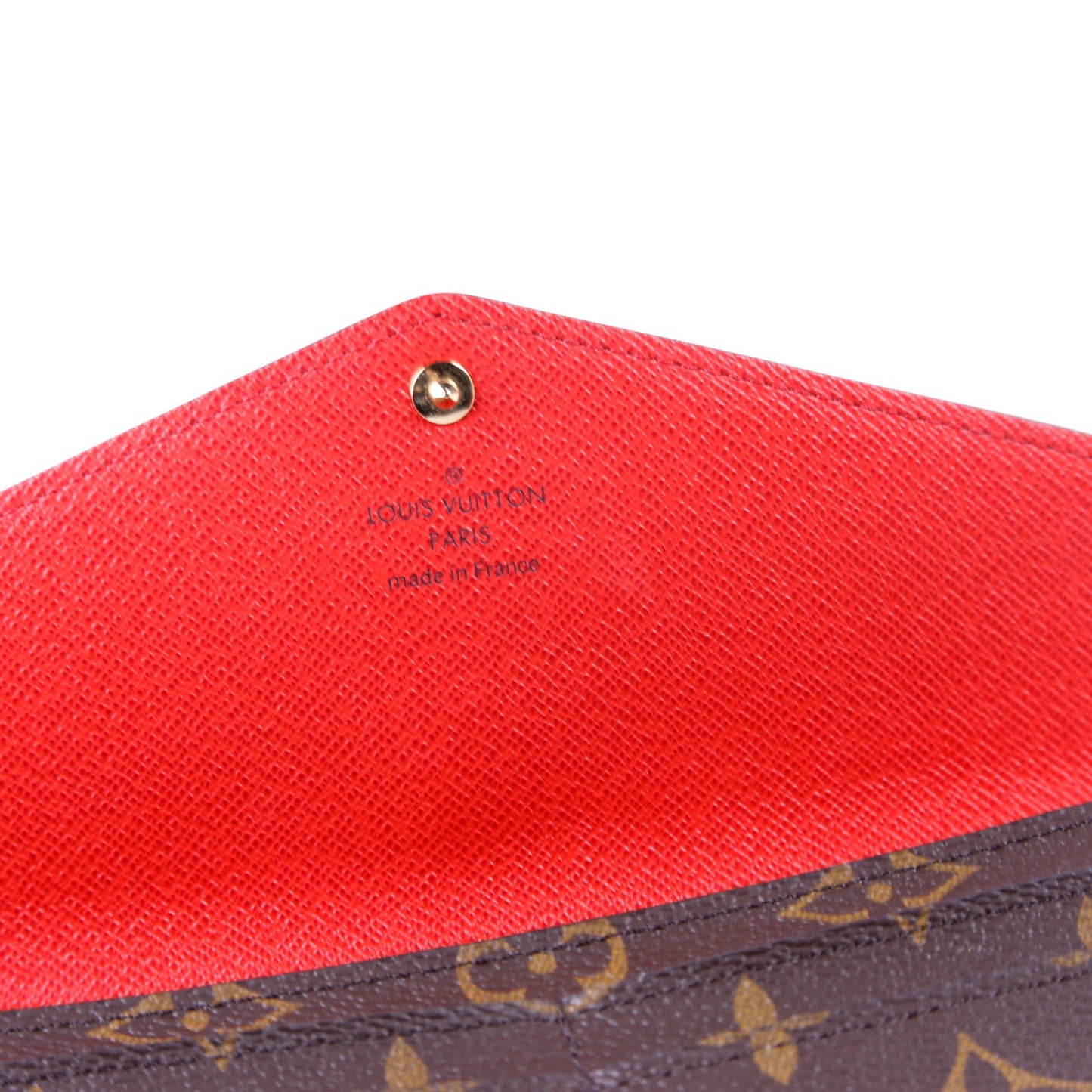 Sarah Wallet Monogram Newer Red