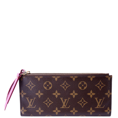 Adele Wallet Monogram Berry