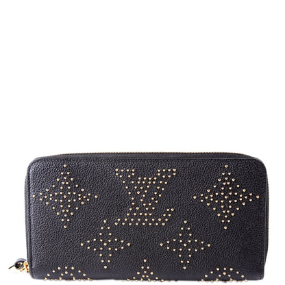 Zippy Wallet Studded Empreinte Black