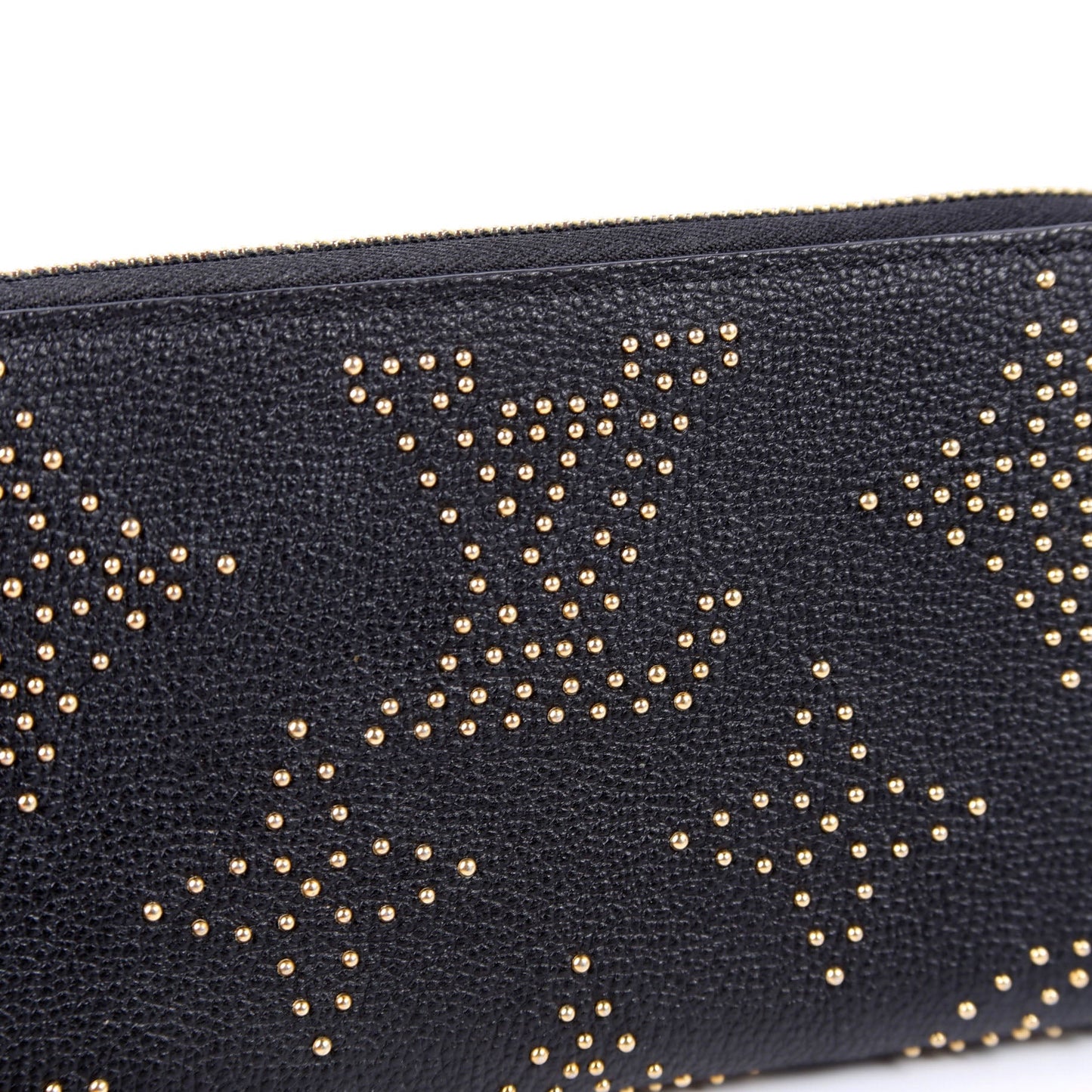 Zippy Wallet Studded Empreinte Black