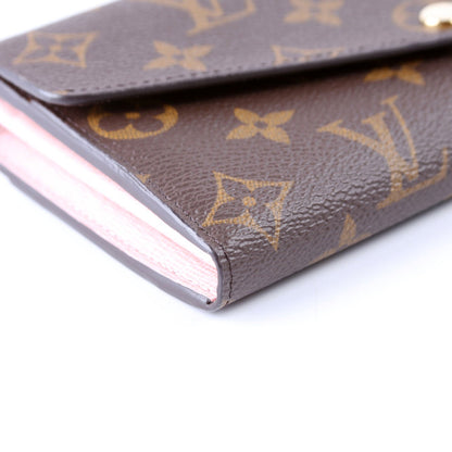 Sarah Wallet Monogram Newer Pink