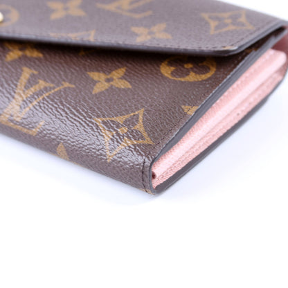 Sarah Wallet Monogram Newer Pink