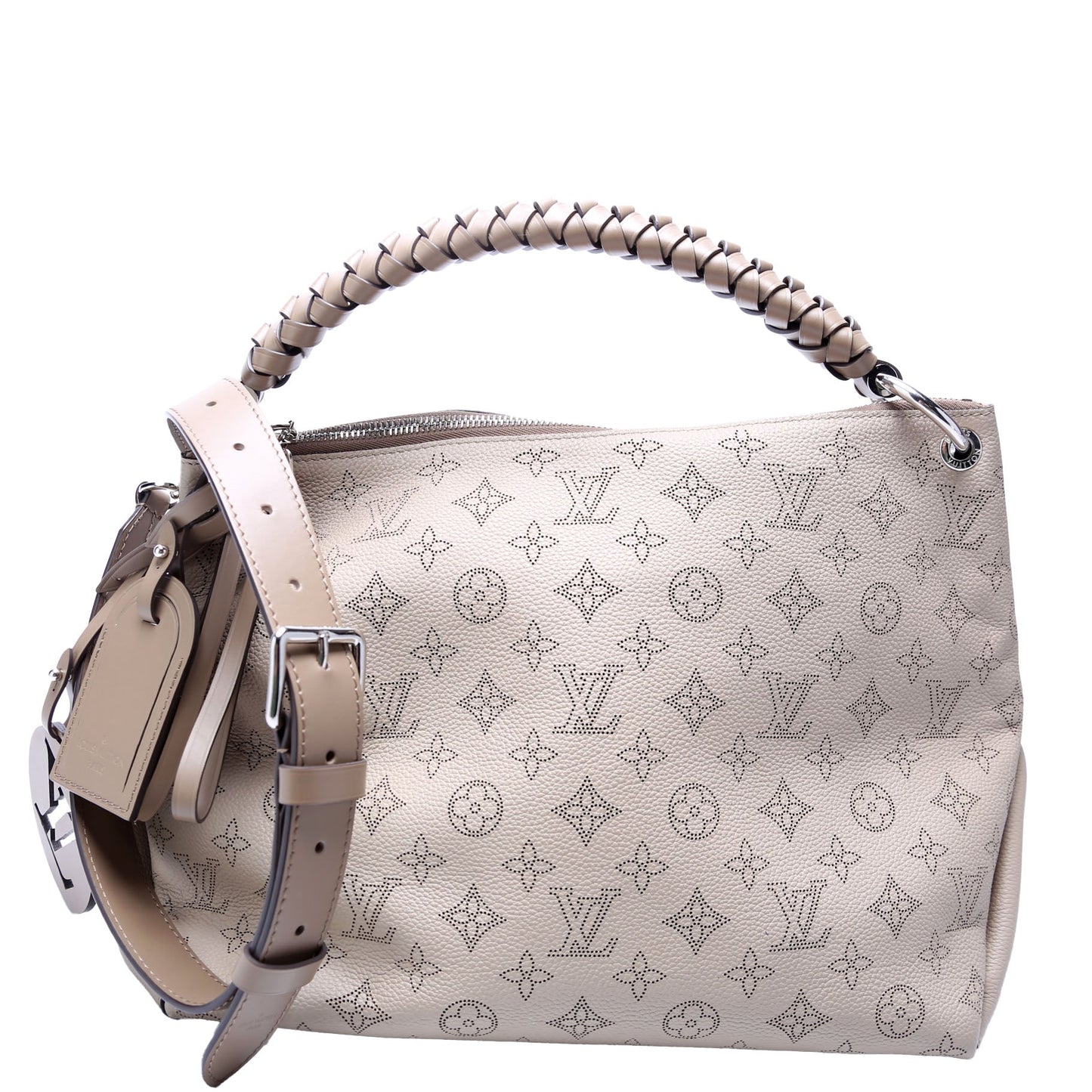Louis-Vuitton Beaubourg Hobo MM Mahina Nude