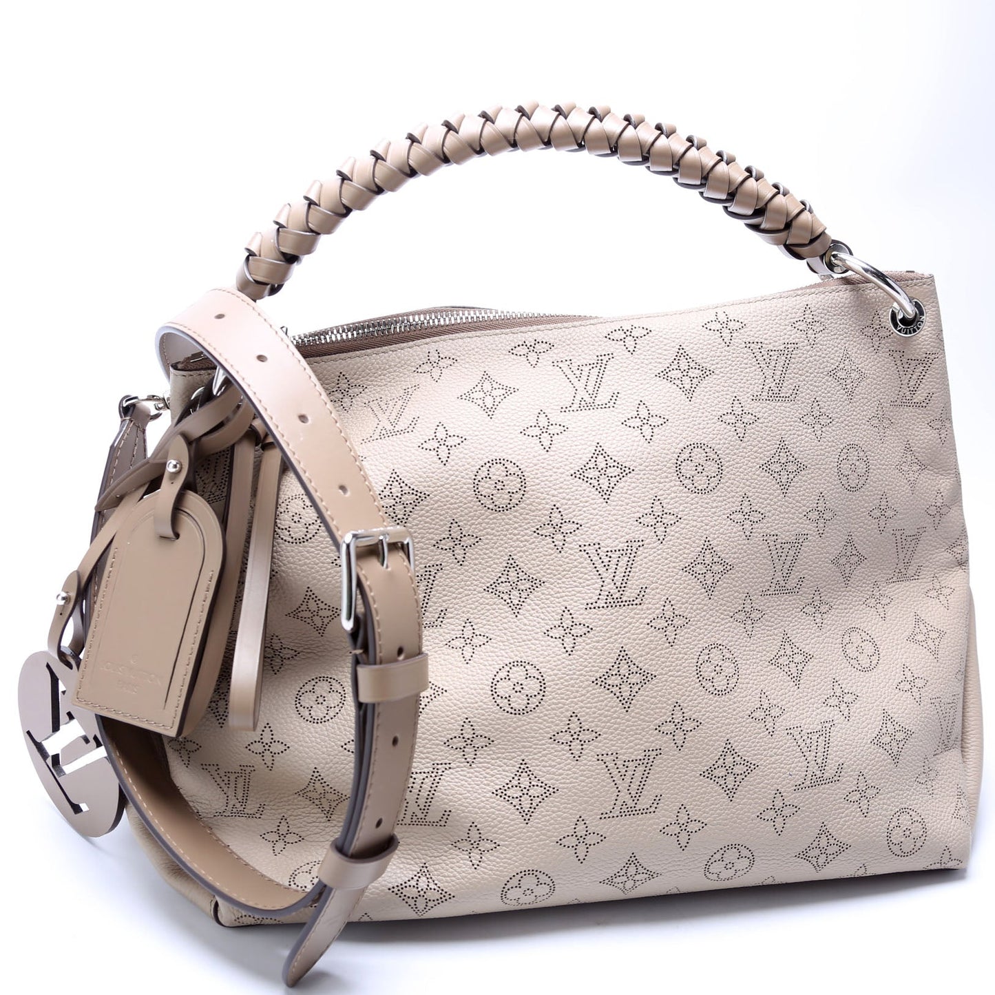 Louis-Vuitton Beaubourg Hobo MM Mahina Nude