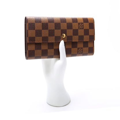 Louis-Vuitton Sarah Wallet Damier Ebene