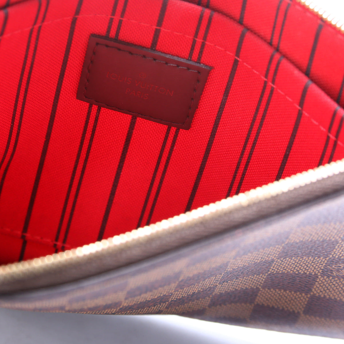 Louis-Vuitton Pochette Only Neverfull Damier Ebene