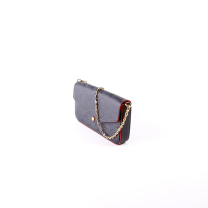 Pochette Felicie Empreinte Navy