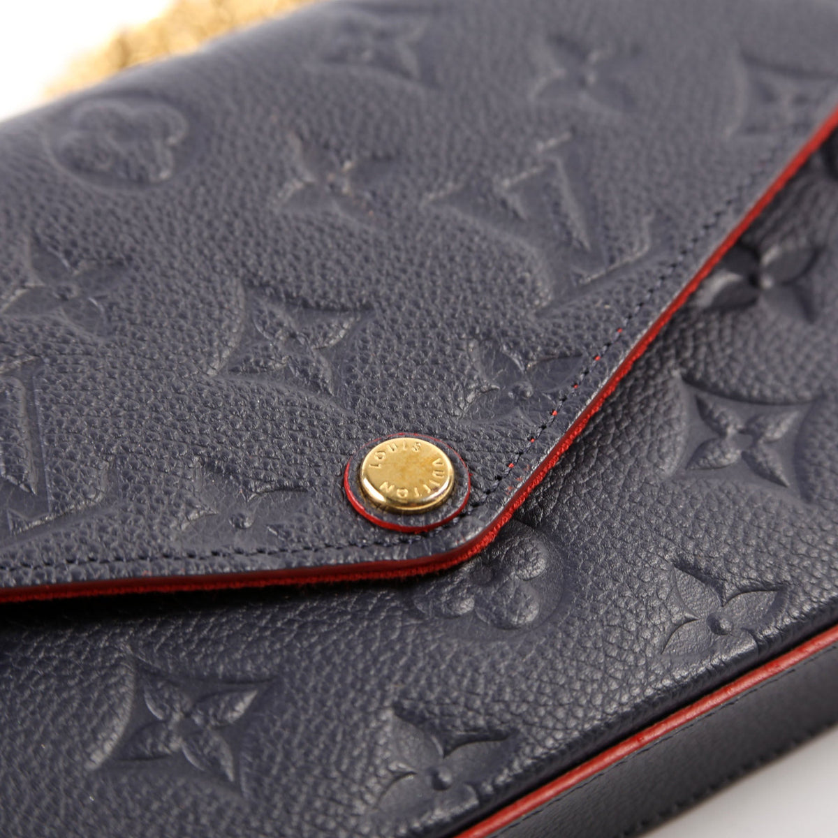 Pochette Felicie Empreinte Navy
