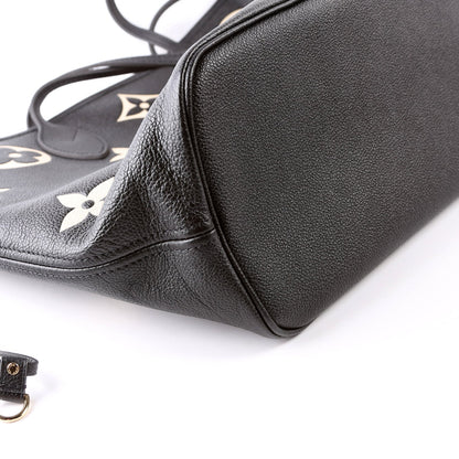 Neverfull with Wallet MM Bicolor Empreinte Black