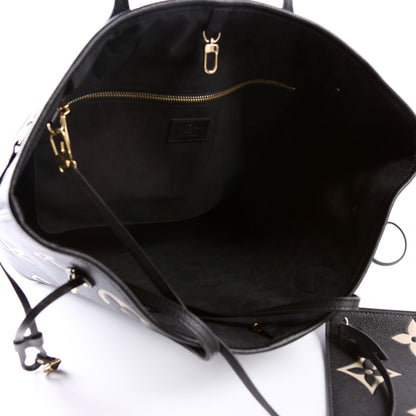 Neverfull with Wallet MM Bicolor Empreinte Black