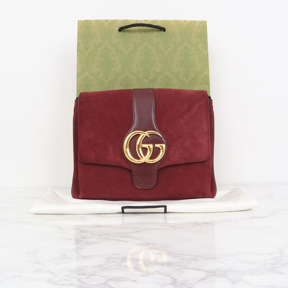 Gucci Suede GG Logo Ali Shoulder Bag 550126 142914150