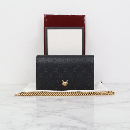 Gucci Cat Head Signature Clutch Chain Crossbody 548060 0G6FT 142914356