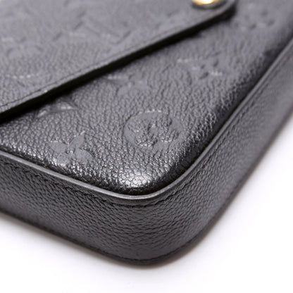 Pochette Felicie Empreinte Black