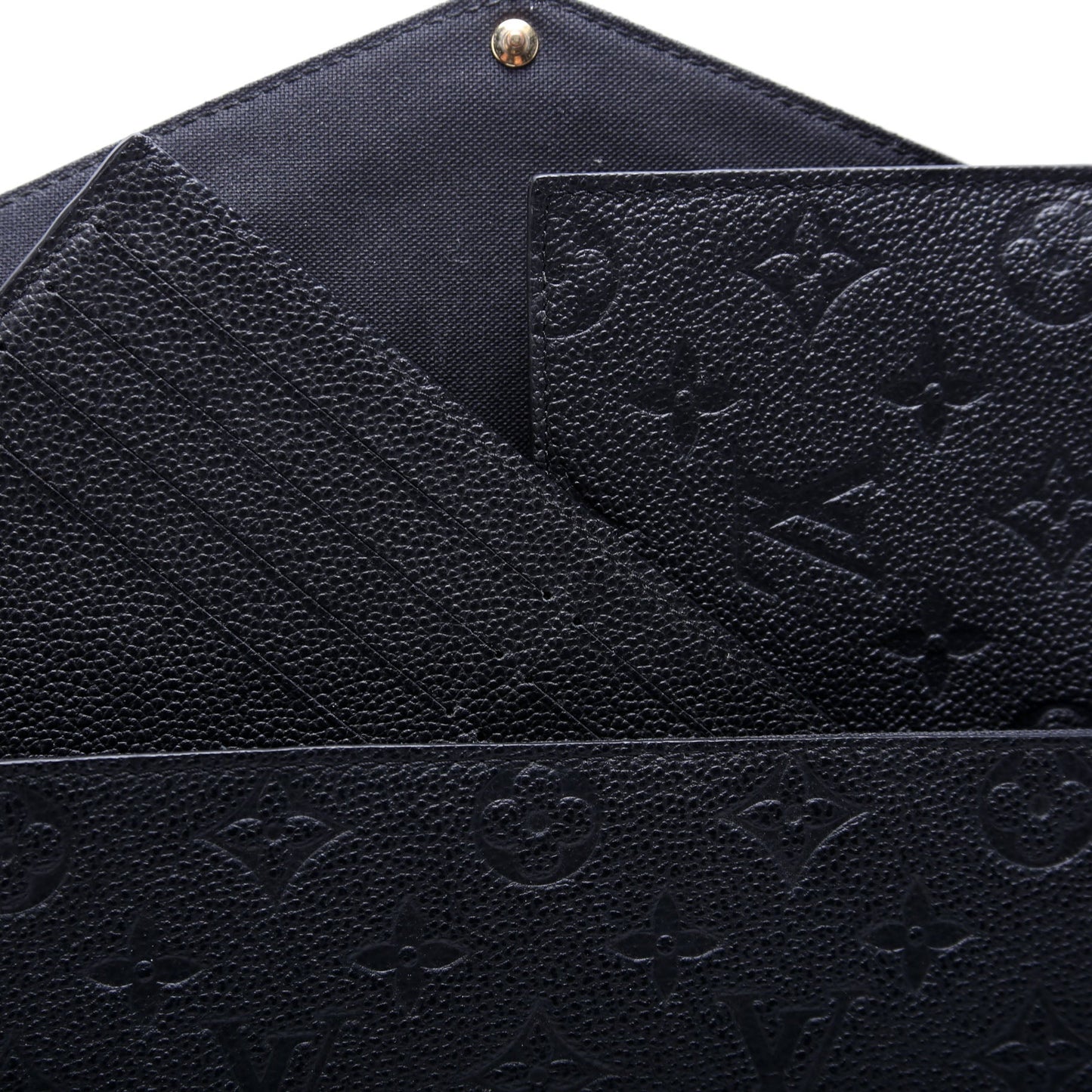 Pochette Felicie Empreinte Black