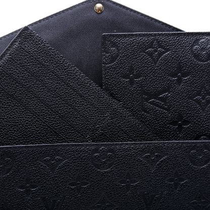 Pochette Felicie Empreinte Black