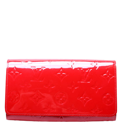 Sarah Chain Wallet Vernis Red