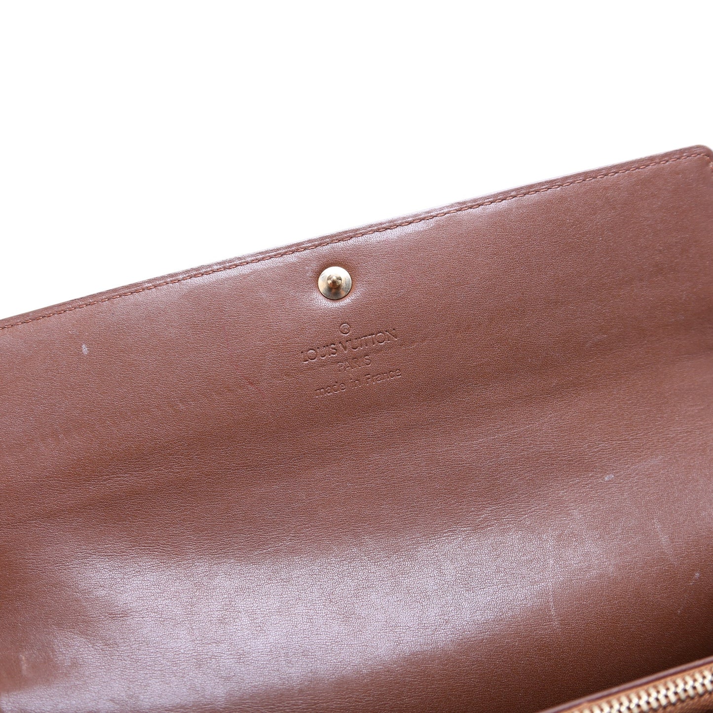 Porte Tresor Sarah Wallet Vernis Bronze