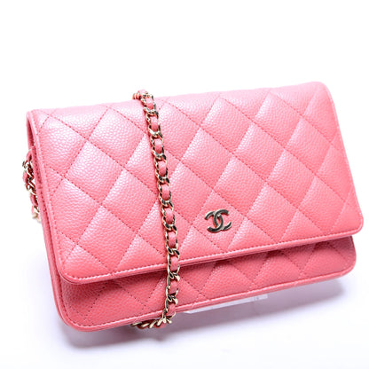 Chanel WOC Classic Quilted Caviar Pink