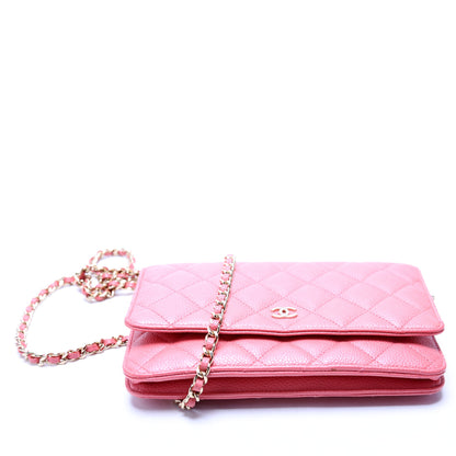 Chanel WOC Classic Quilted Caviar Pink