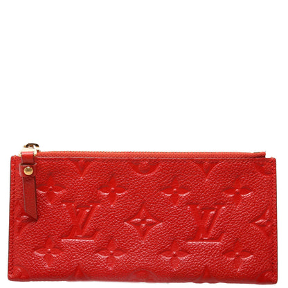 Pochette Felicie Zip Insert Only Empreinte Red